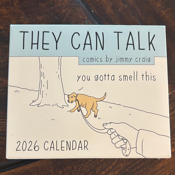 They Can Talk 2026 Calendar - Blue and White - Picture 1 of 2